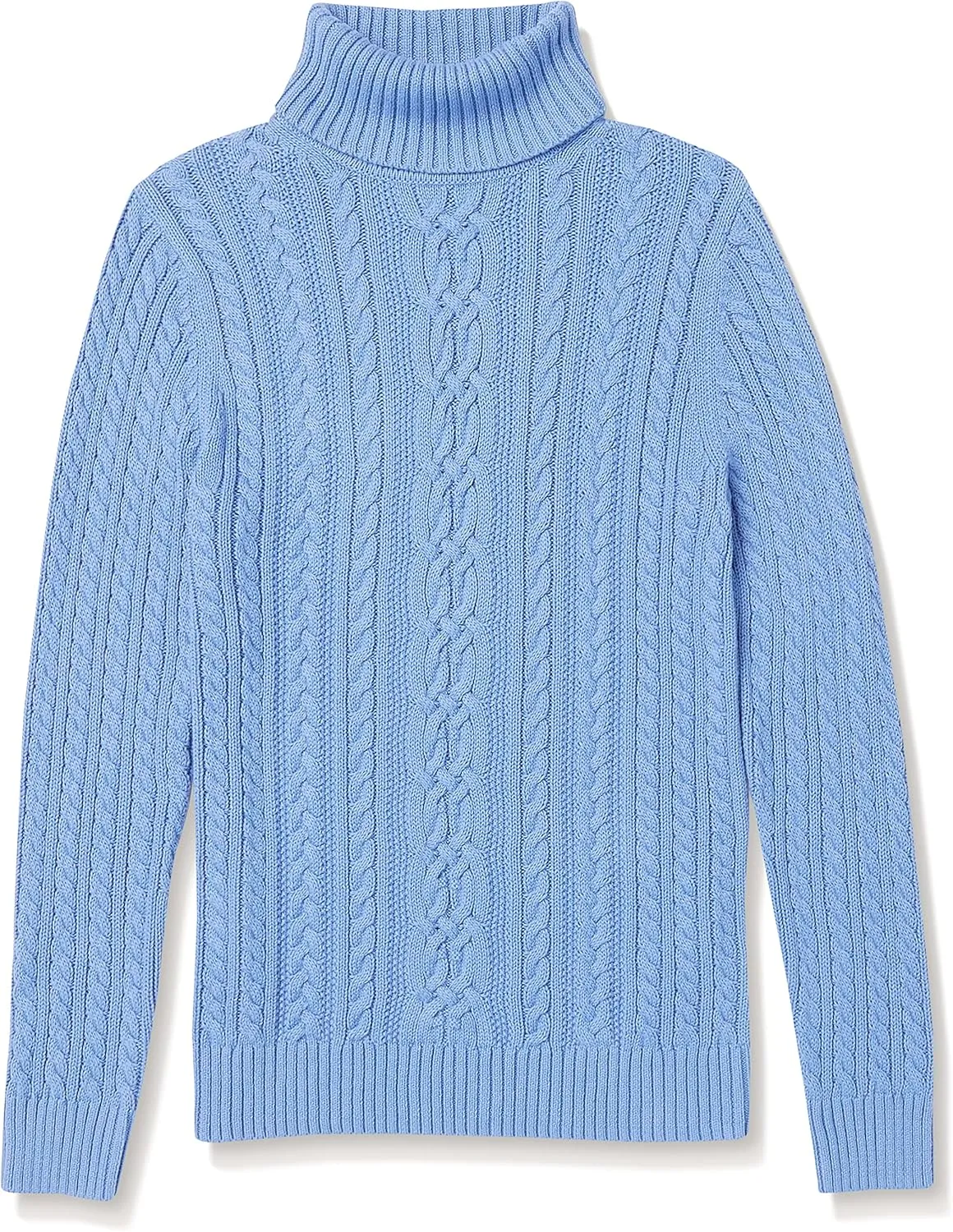 Amazon Essentials Women's Fisherman Cable Turtleneck Sweater (Available in Plus Size)