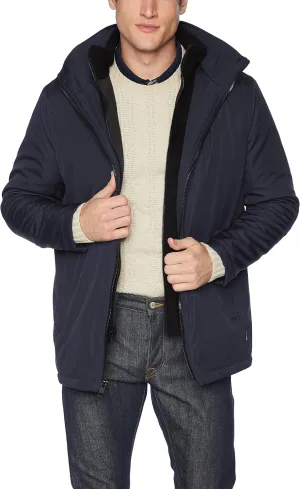 Calvin Klein Men's Hooded Jacket with Removable Bib