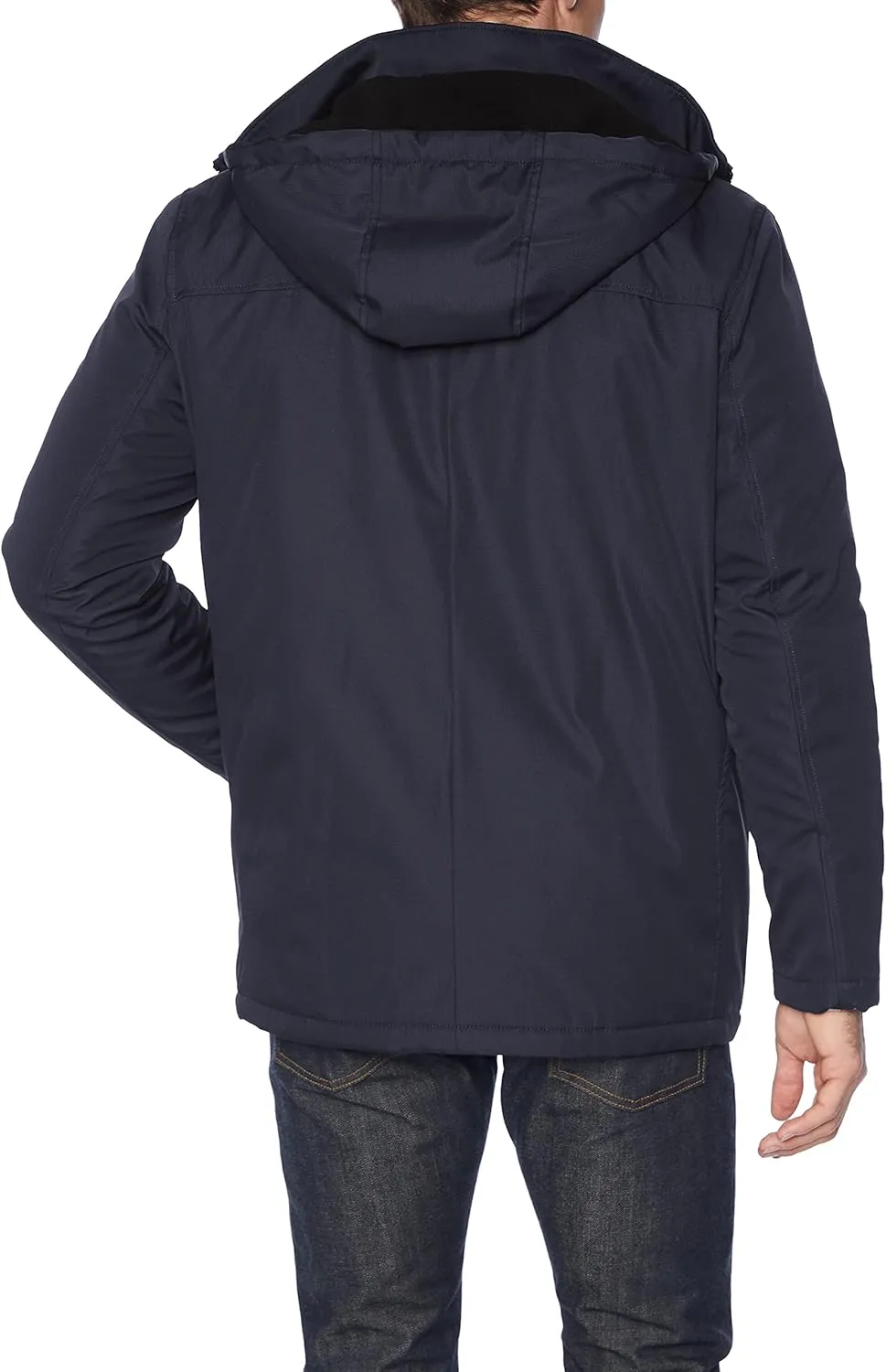 Calvin Klein Men's Hooded Jacket with Removable Bib