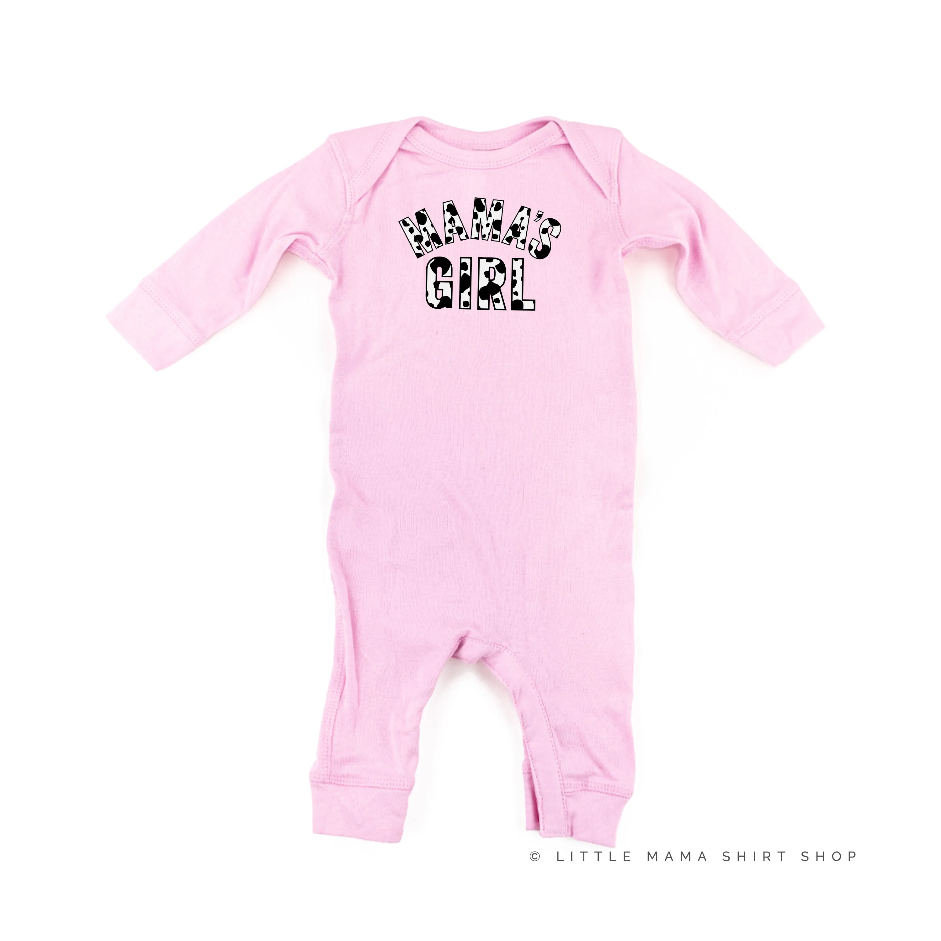 Cow Print - MAMA'S GIRL  - One Piece Baby Sleeper