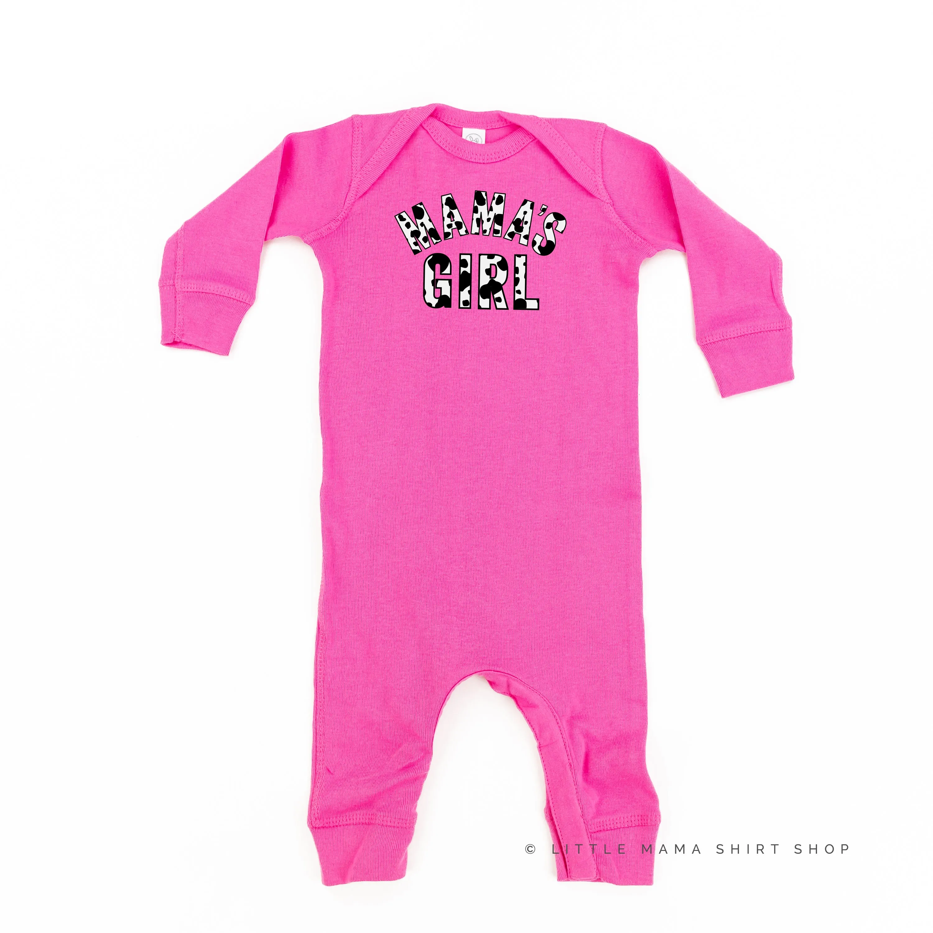Cow Print - MAMA'S GIRL  - One Piece Baby Sleeper