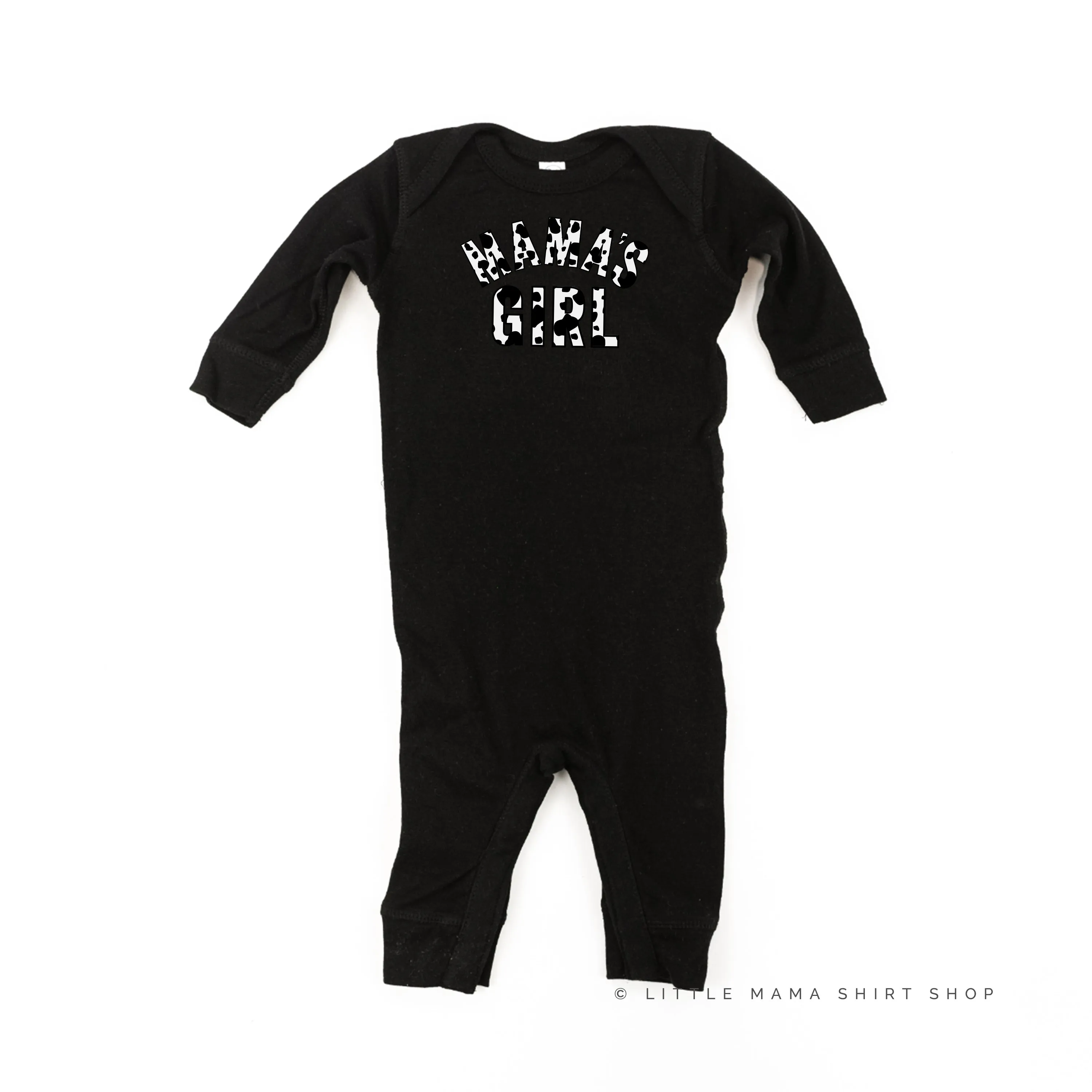 Cow Print - MAMA'S GIRL  - One Piece Baby Sleeper
