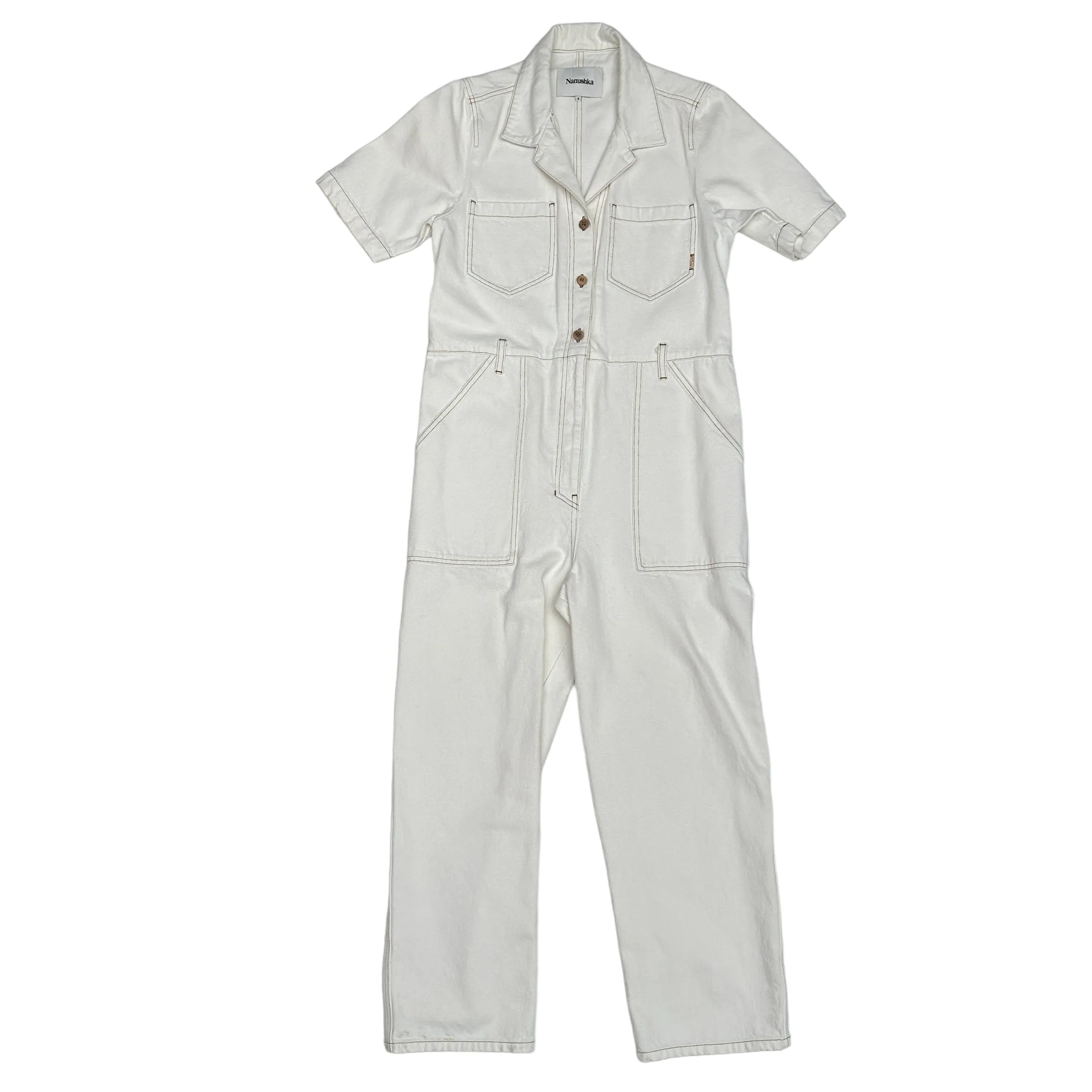 Cream Overalls - S
