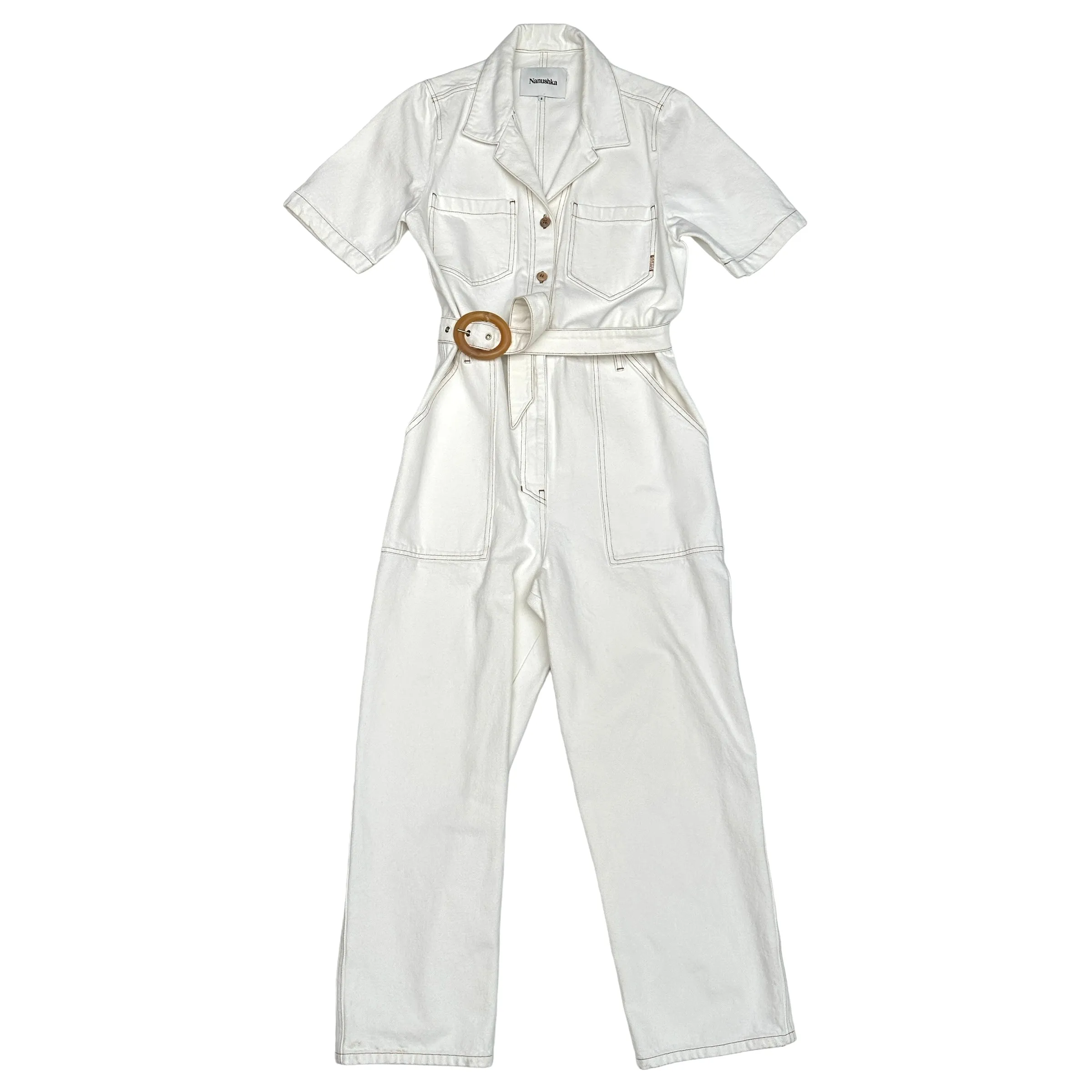 Cream Overalls - S