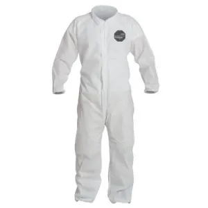 DuPont™ Proshield 10 Coveralls White with Elastic Wrists and Ankles, White, 4X-Large, PB125SW-4XL