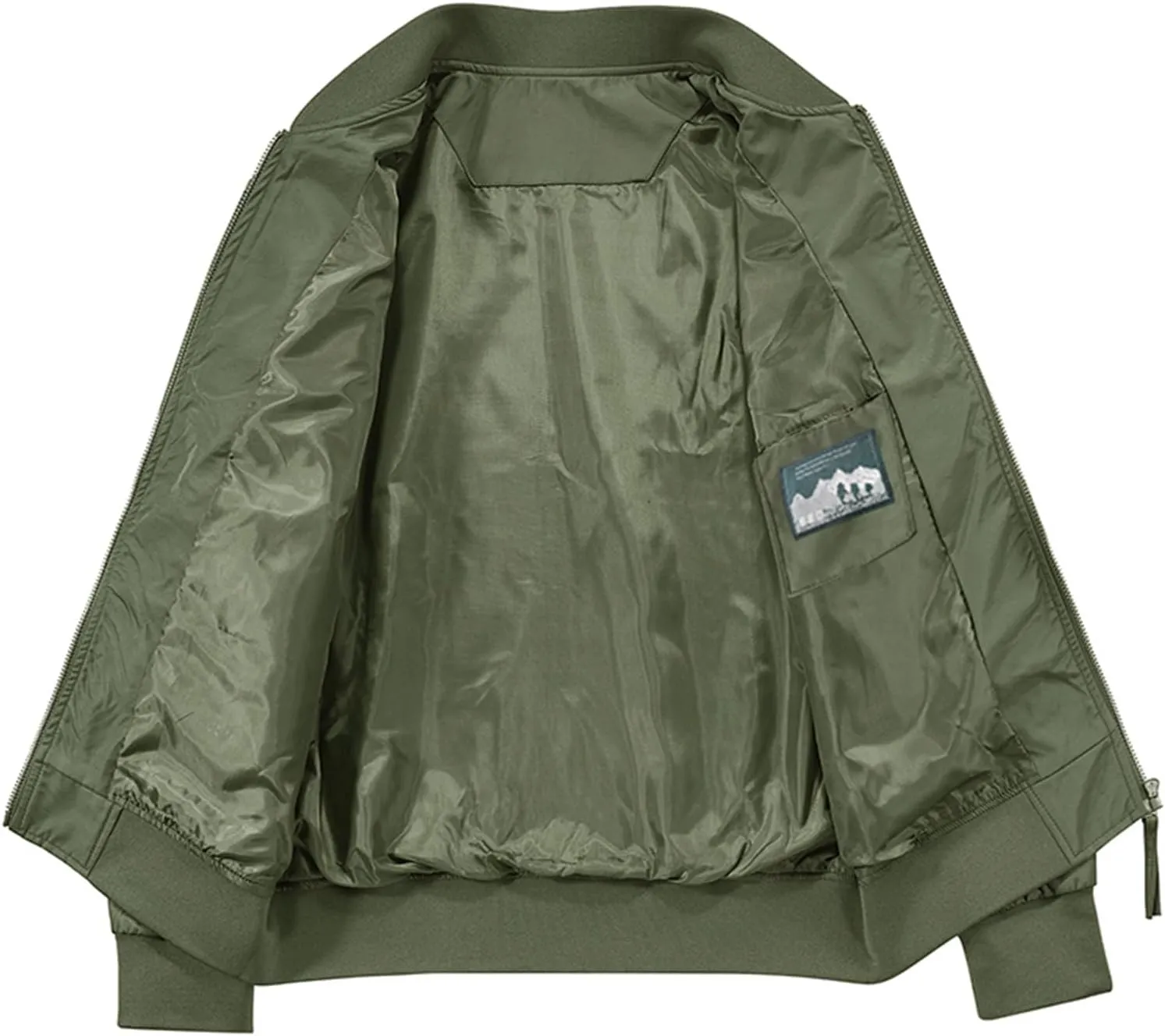 Finelylove Mens Flight Bomber Jacket Waterproof Military Windbreaker Windproof Fall Jackets Outdoor Soft Shell Jacket