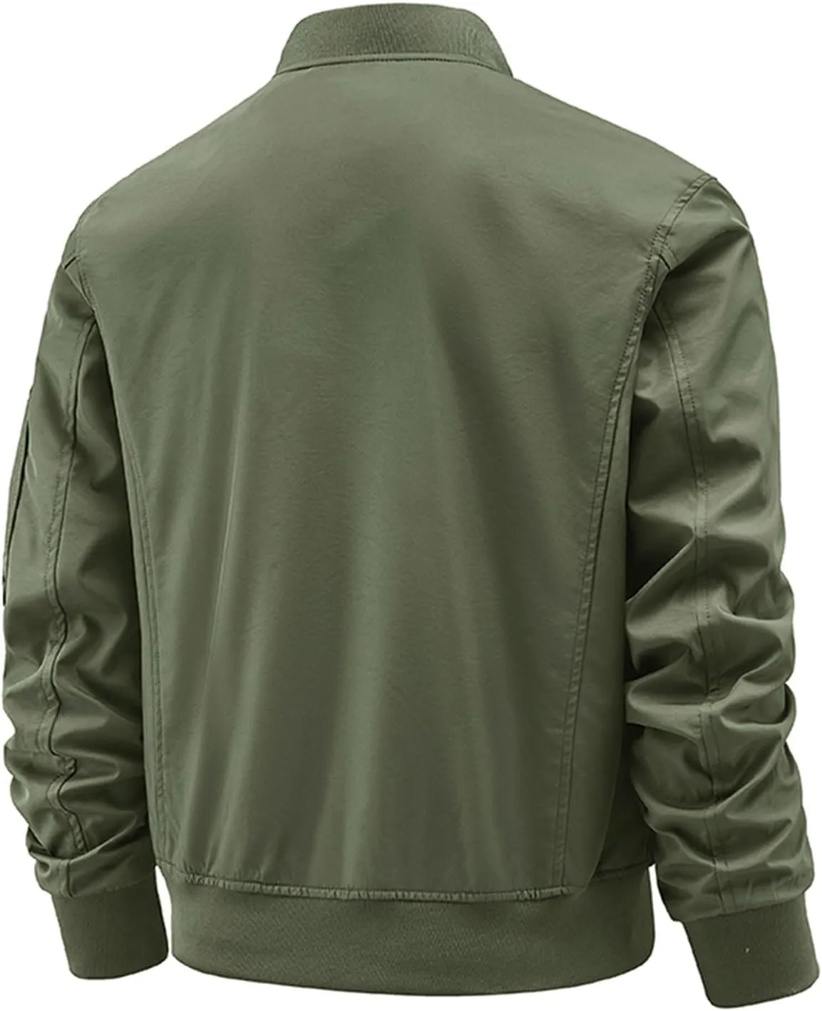 Finelylove Mens Flight Bomber Jacket Waterproof Military Windbreaker Windproof Fall Jackets Outdoor Soft Shell Jacket