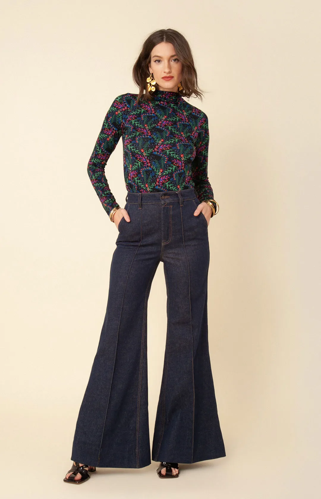 Lilou Jersey Turtleneck Top