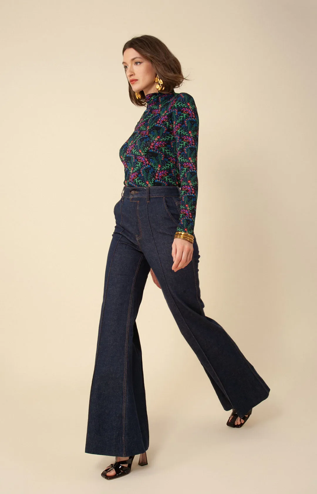 Lilou Jersey Turtleneck Top