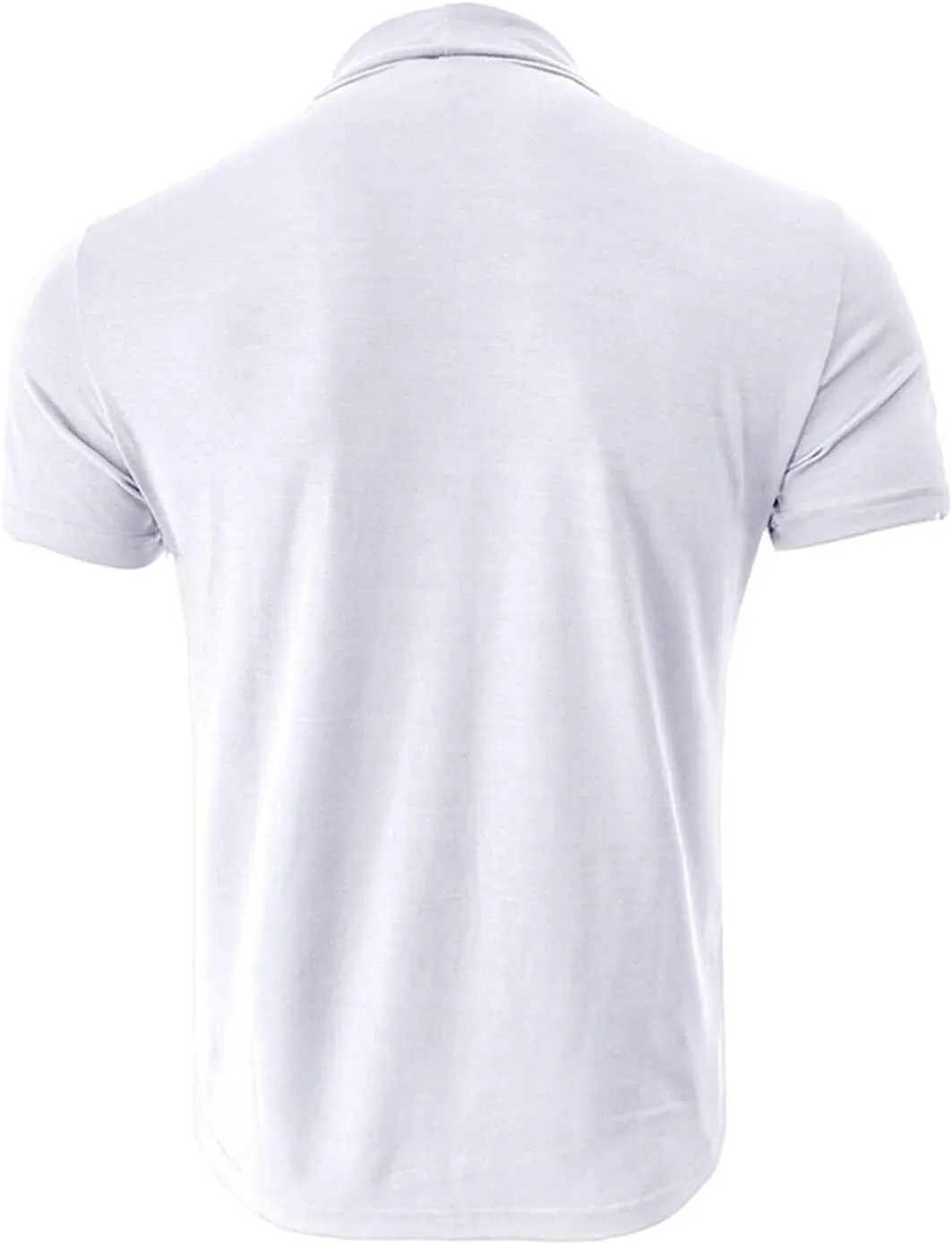 Men's Fashion Shirts Short Sleeve Mock Turtleneck T-Shirts Casual Undershirt Tops