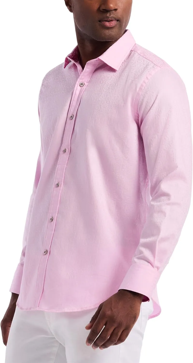 Robert Graham Mens Windsor Long-Sleeve Shirt, Button-Up Shirt for Men