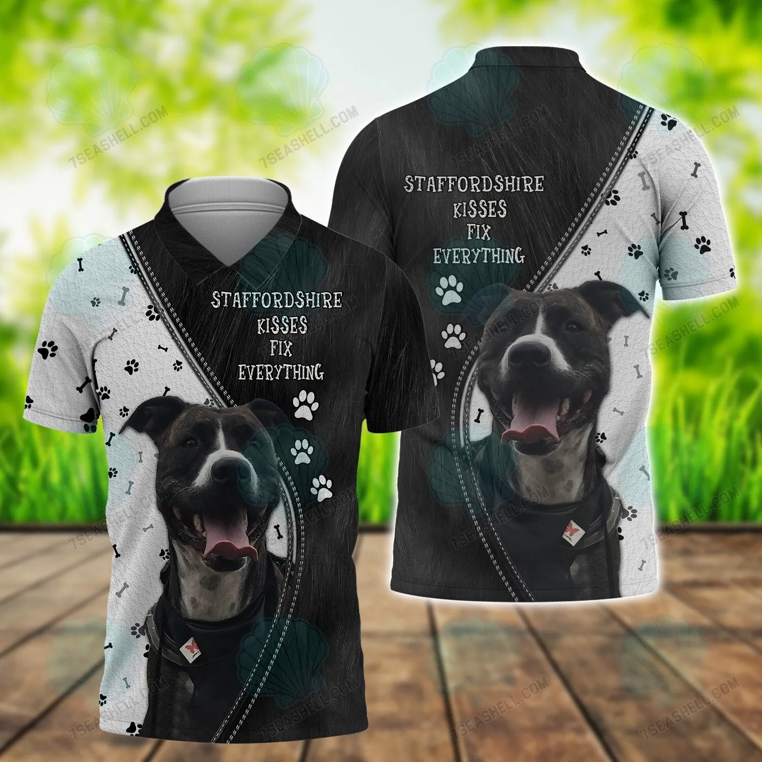 Staffordshire Bull Terrier 3D Full Print, Perfect Christmas Shirt for Dog Lovers