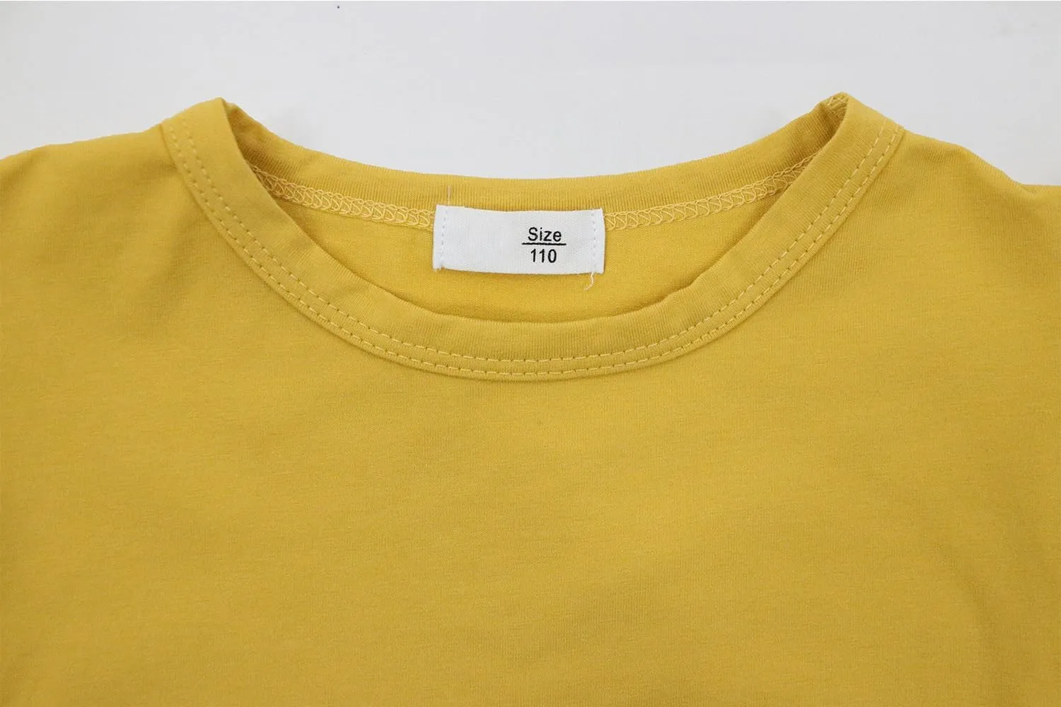 Toddler Girls Ruffle Sleeve T-Shirt Plain Tank Tops Basic Blouse for Girl