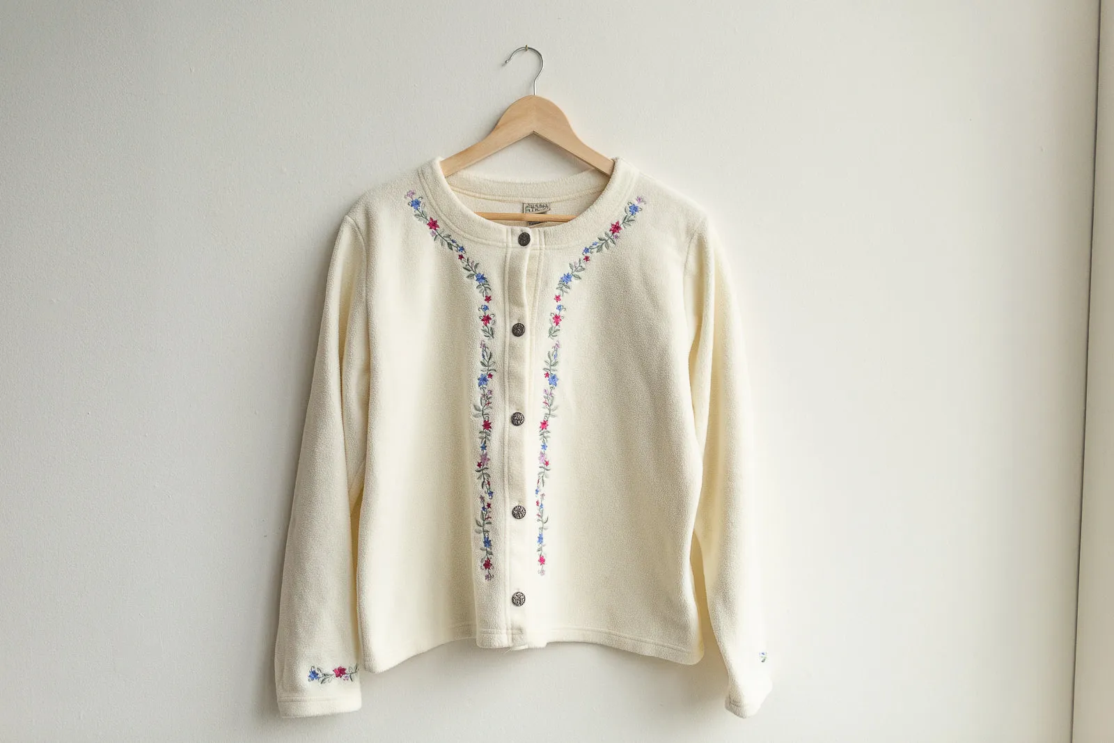 Vintage Embroidered Fleece Coat