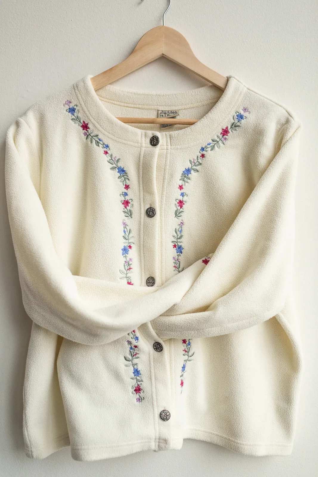 Vintage Embroidered Fleece Coat