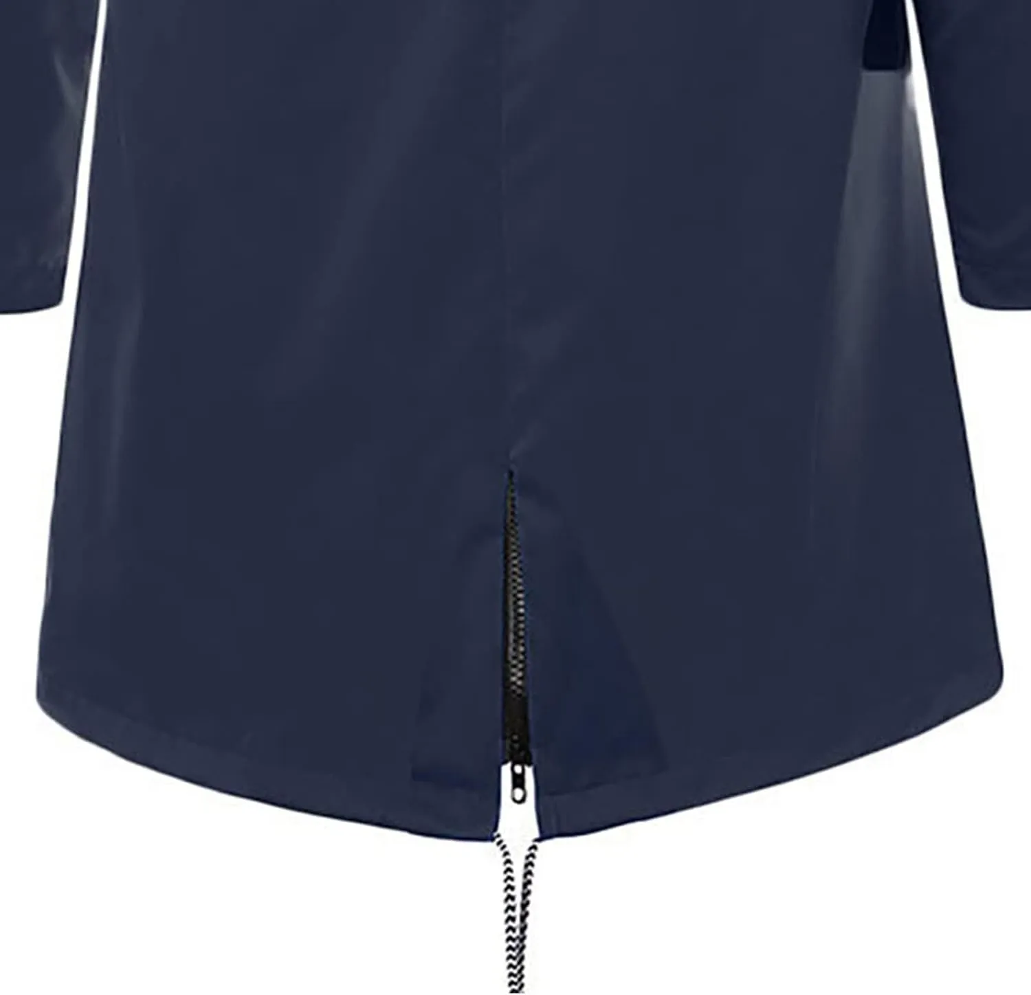 ZWRXW Womens Rain Jacket Long Hooded Windbreaker Raincoats Waterproof Lightweight Lined Outdoor Travel Ski Trench Coats